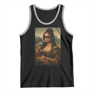 Black Mona Lisa African American Tank Top Black History Month TS12 Black Athletic Heather Print Your Wear