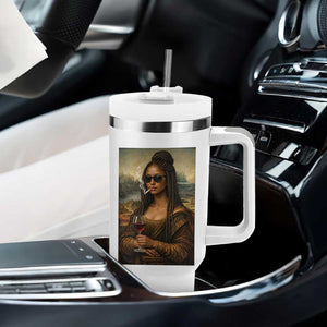 Black Mona Lisa African American Tumbler With Handle Black History Month TS12 Print Your Wear