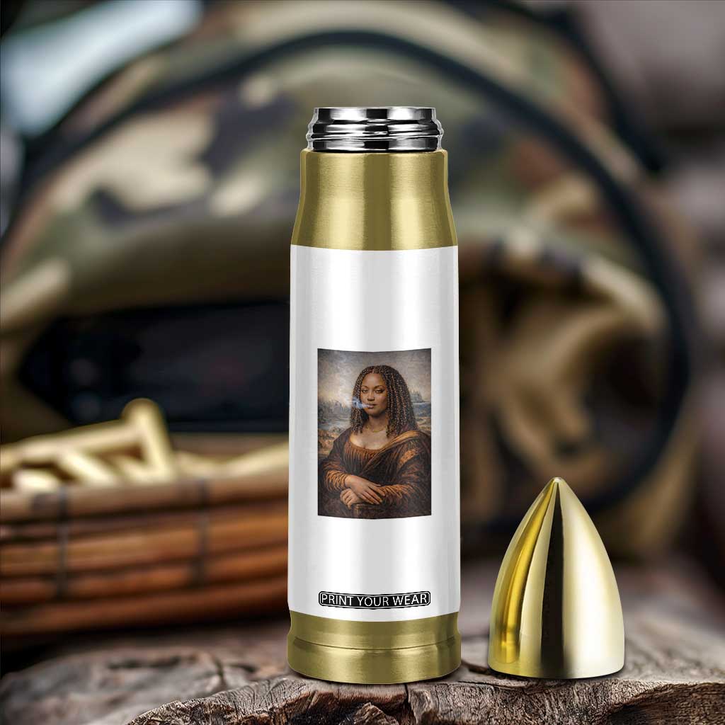 Funny Black Mona Lisa Bullet Tumbler African American Pride TS12 Print Your Wear