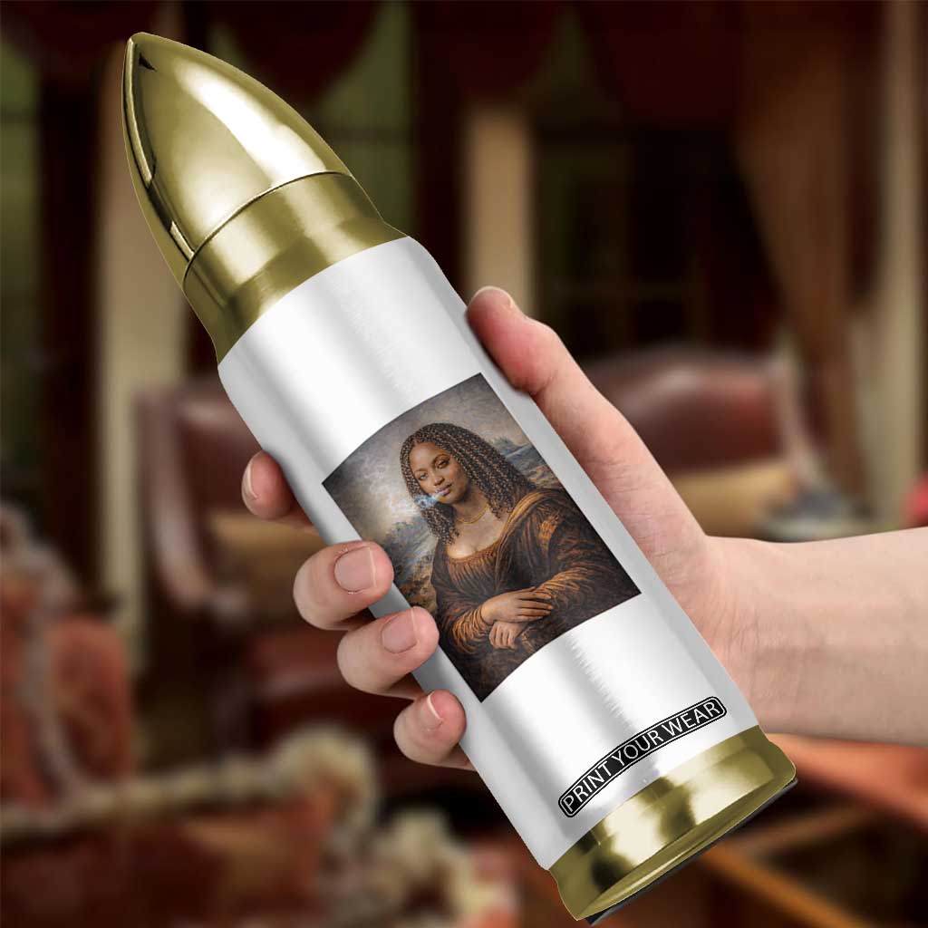 Funny Black Mona Lisa Bullet Tumbler African American Pride TS12 Print Your Wear