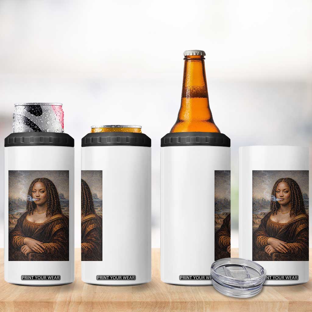 Funny Black Mona Lisa 4 in 1 Can Cooler Tumbler African American Pride TS12 Print Your Wear