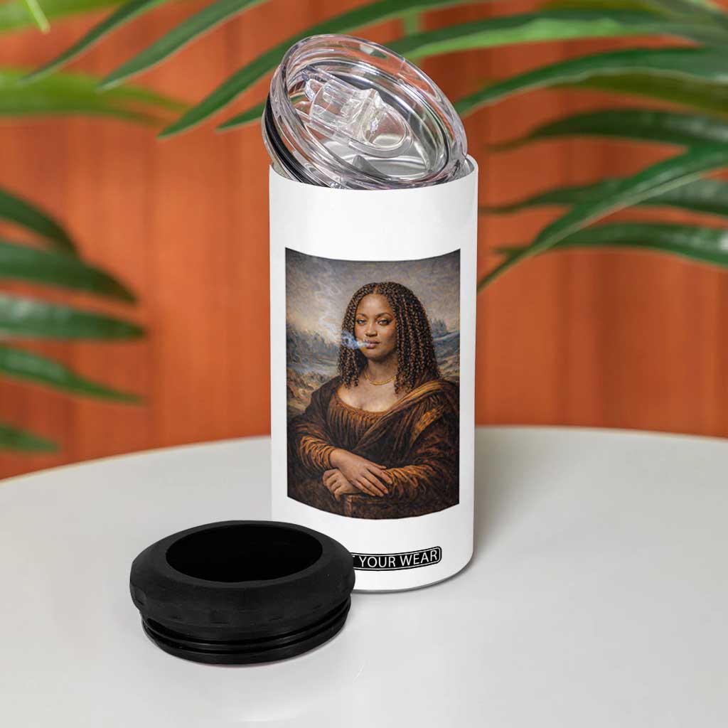 Funny Black Mona Lisa 4 in 1 Can Cooler Tumbler African American Pride TS12 Print Your Wear