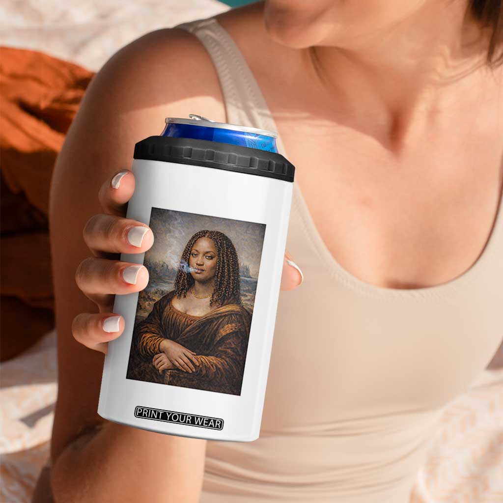 Funny Black Mona Lisa 4 in 1 Can Cooler Tumbler African American Pride TS12 Print Your Wear