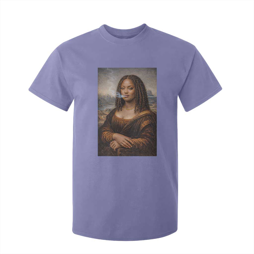 Funny Black Mona Lisa T Shirt For Kid African American Pride TS12 Violet Print Your Wear