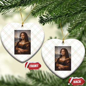 Funny Black Mona Lisa Ceramic Ornament African American Pride TS12 Print Your Wear