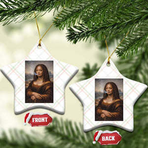 Funny Black Mona Lisa Ceramic Ornament African American Pride TS12 Print Your Wear