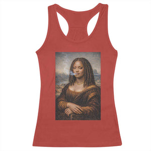 Funny Black Mona Lisa Racerback Tank Top African American Pride TS12 Red Print Your Wear