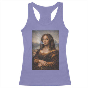 Funny Black Mona Lisa Racerback Tank Top African American Pride TS12 Violet Print Your Wear