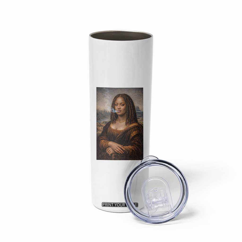 Funny Black Mona Lisa Skinny Tumbler African American Pride TS12 Print Your Wear