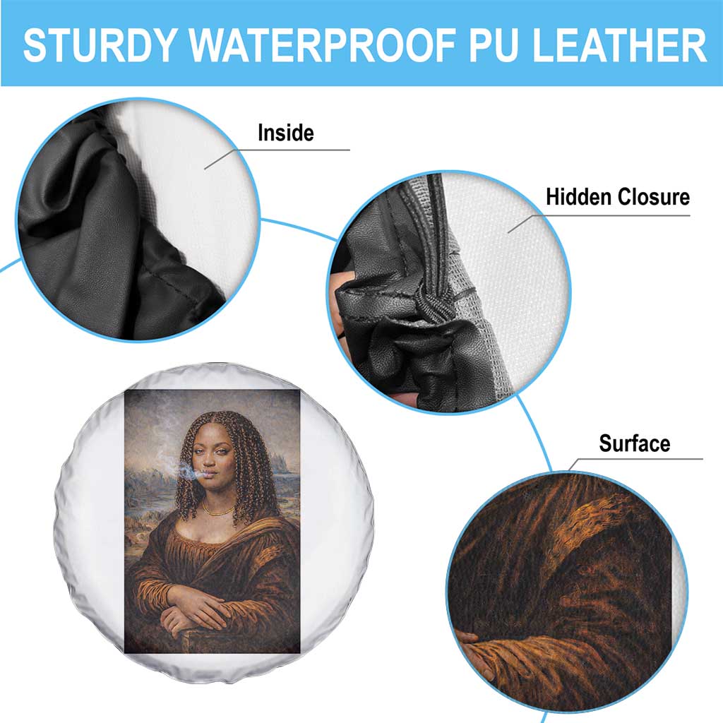 Funny Black Mona Lisa Spare Tire Cover African American Pride TS12 Print Your Wear