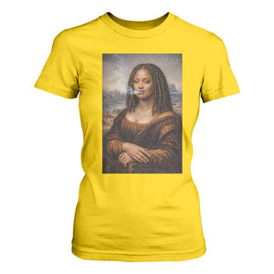 Funny Black Mona Lisa T Shirt For Women African American Pride TS12 Daisy Print Your Wear