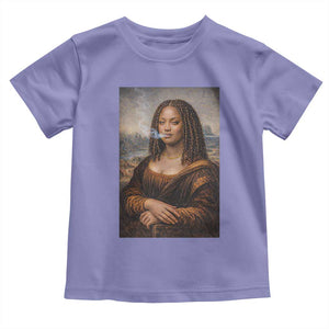 Funny Black Mona Lisa Toddler T Shirt African American Pride TS12 Violet Print Your Wear