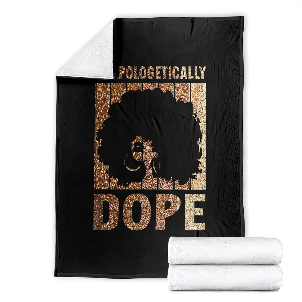 Melanin Queen Glitter Print Throw Blanket Unapologetically Dope TS12 Black Print Your Wear