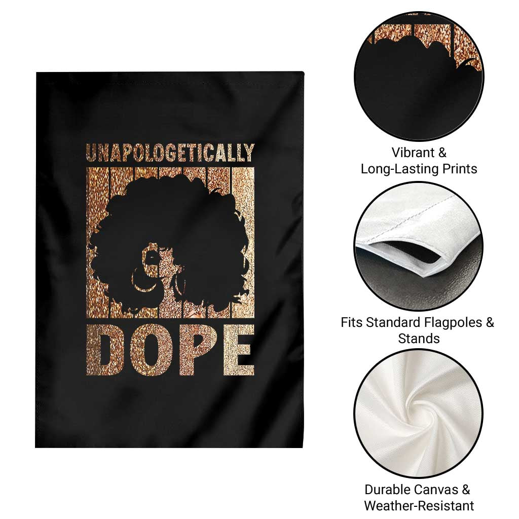 Melanin Queen Glitter Print Garden Flag Unapologetically Dope TS12 Print Your Wear