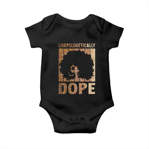 Melanin Queen Glitter Print Baby Onesie Unapologetically Dope TS12 Black Print Your Wear