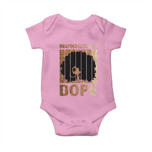 Melanin Queen Glitter Print Baby Onesie Unapologetically Dope TS12 Light Pink Print Your Wear