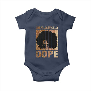 Melanin Queen Glitter Print Baby Onesie Unapologetically Dope TS12 Navy Print Your Wear