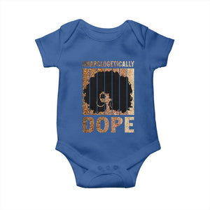 Melanin Queen Glitter Print Baby Onesie Unapologetically Dope TS12 Royal Blue Print Your Wear