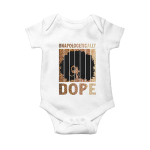 Melanin Queen Glitter Print Baby Onesie Unapologetically Dope TS12 White Print Your Wear