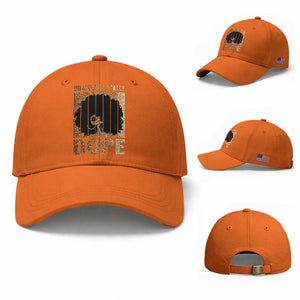 Melanin Queen Glitter Print Baseball Cap Unapologetically Dope TS12 Baseball Cap Universal Fit Orange Print Your Wear
