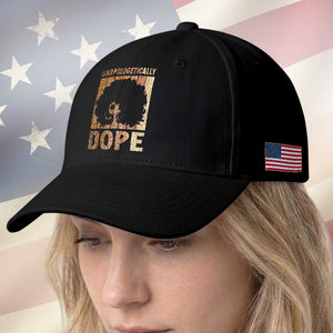 Melanin Queen Glitter Print Baseball Cap Unapologetically Dope TS12 Print Your Wear