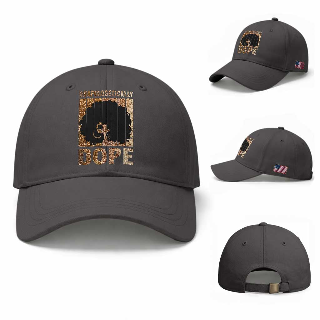 Melanin Queen Glitter Print Baseball Cap Unapologetically Dope TS12 Baseball Cap Universal Fit Dark Gray Print Your Wear