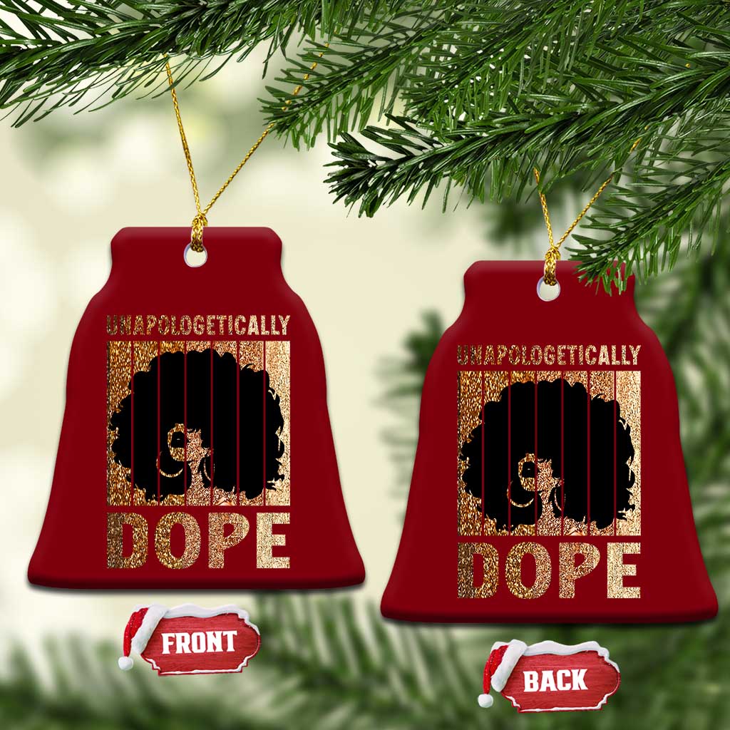 Melanin Queen Glitter Print Ceramic Ornament Unapologetically Dope TS12 Print Your Wear