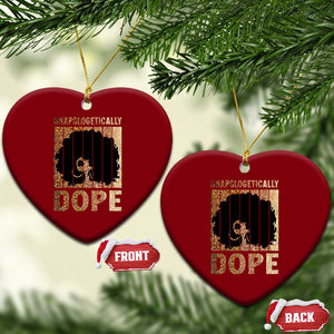 Melanin Queen Glitter Print Ceramic Ornament Unapologetically Dope TS12 Print Your Wear