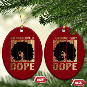 Melanin Queen Glitter Print Ceramic Ornament Unapologetically Dope TS12 Print Your Wear