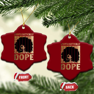 Melanin Queen Glitter Print Ceramic Ornament Unapologetically Dope TS12 Print Your Wear