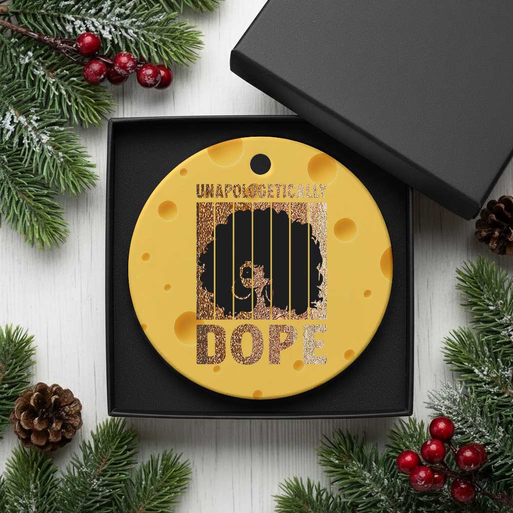 Melanin Queen Glitter Print Ceramic Ornament Unapologetically Dope TS12 1pc Yellow Cheese Print Your Wear