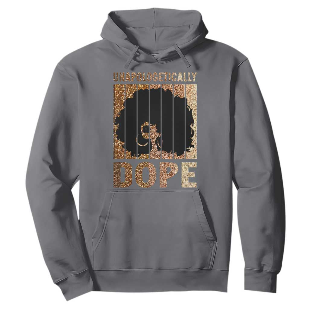 Melanin Queen Glitter Print Hoodie Unapologetically Dope TS12 Charcoal Print Your Wear