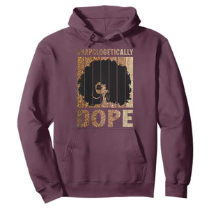 Melanin Queen Glitter Print Hoodie Unapologetically Dope TS12 Maroon Print Your Wear