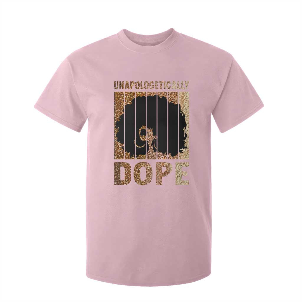 Melanin Queen Glitter Print T Shirt For Kid Unapologetically Dope TS12 Light Pink Print Your Wear