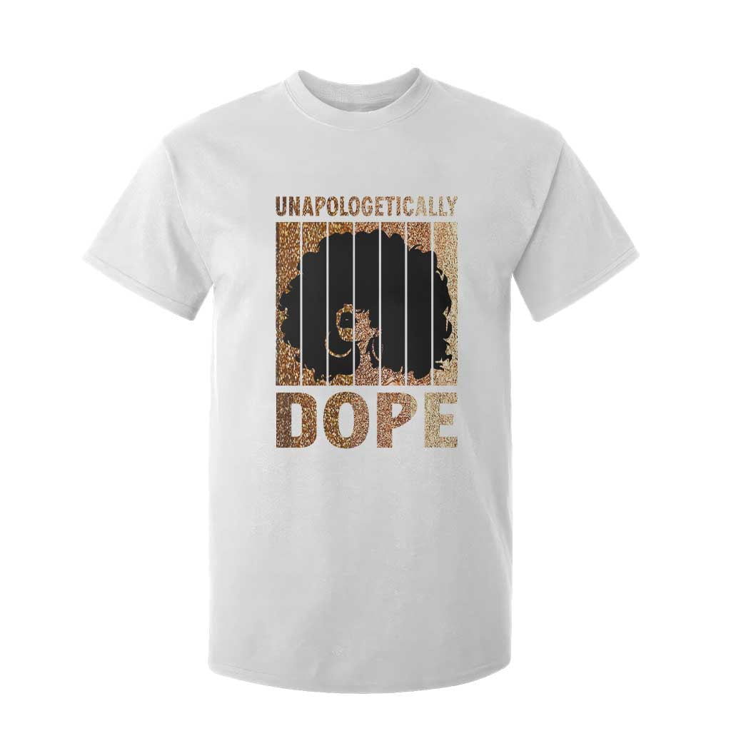 Melanin Queen Glitter Print T Shirt For Kid Unapologetically Dope TS12 White Print Your Wear