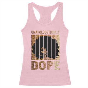 Melanin Queen Glitter Print Racerback Tank Top Unapologetically Dope TS12 Light Pink Print Your Wear