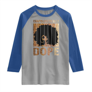 Melanin Queen Glitter Print Raglan Shirt Unapologetically Dope TS12 Sport Gray Royal Print Your Wear