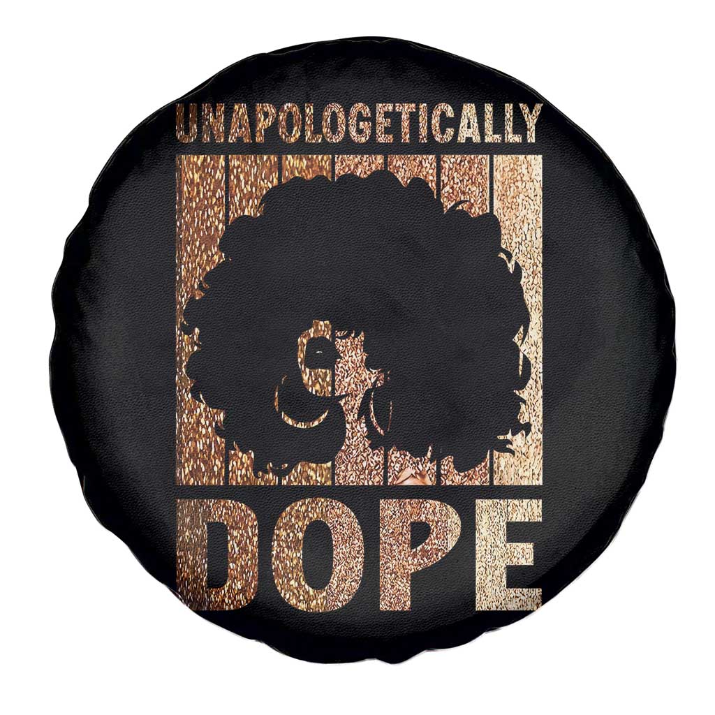 Melanin Queen Glitter Print Spare Tire Cover Unapologetically Dope TS12 Print Your Wear