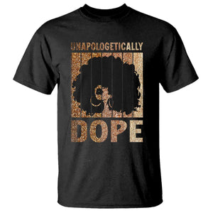 Melanin Queen Glitter Print T Shirt Unapologetically Dope TS12 Black Print Your Wear