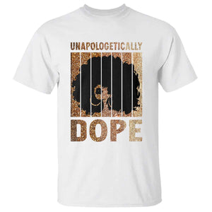Melanin Queen Glitter Print T Shirt Unapologetically Dope TS12 White Print Your Wear