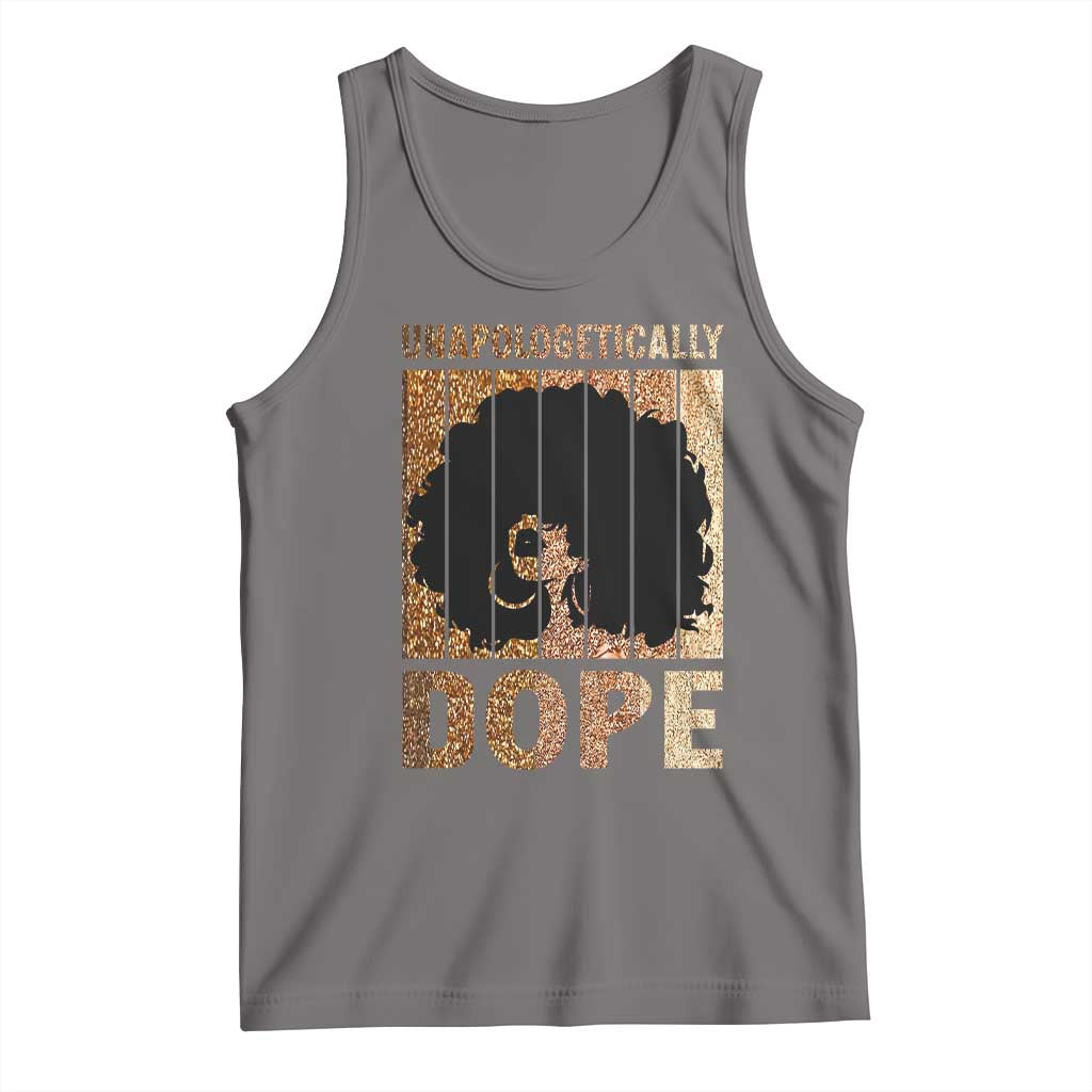 Melanin Queen Glitter Print Tank Top Unapologetically Dope TS12 Deep Heather Print Your Wear