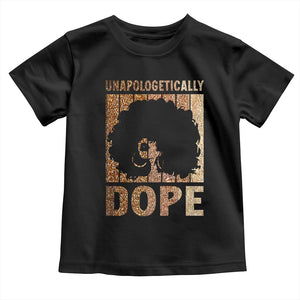 Melanin Queen Glitter Print Toddler T Shirt Unapologetically Dope TS12 Black Print Your Wear