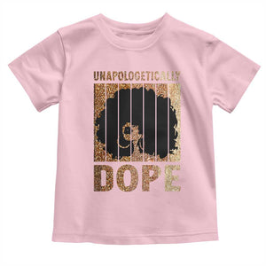 Melanin Queen Glitter Print Toddler T Shirt Unapologetically Dope TS12 Light Pink Print Your Wear