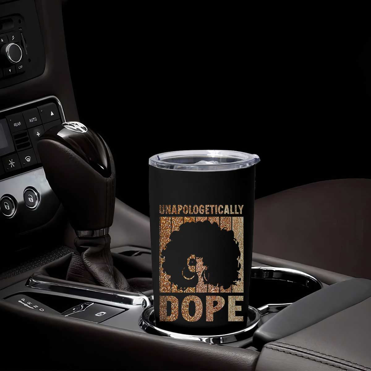 Melanin Queen Glitter Print Tumbler Cup Unapologetically Dope TS12 Print Your Wear