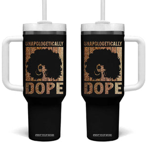 Melanin Queen Glitter Print Tumbler With Handle Unapologetically Dope TS12 One Size: 40 oz Black Print Your Wear
