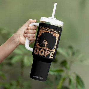 Melanin Queen Glitter Print Tumbler With Handle Unapologetically Dope TS12 Print Your Wear