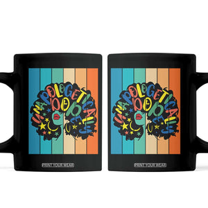 Black Girl Magic Pride Coffee Mug Unapologetically Dope Retro Sunset TS12 Black Print Your Wear