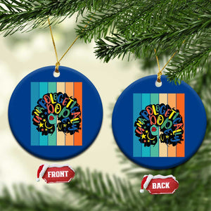 Black Girl Magic Pride Ceramic Ornament Unapologetically Dope Retro Sunset TS12 1pc Blue Print Your Wear