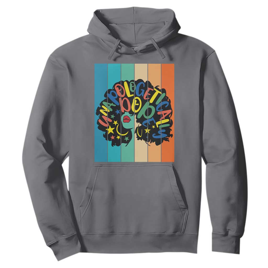Black Girl Magic Pride Hoodie Unapologetically Dope Retro Sunset TS12 Charcoal Print Your Wear