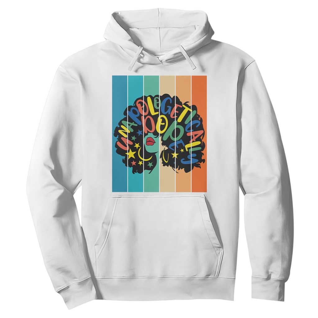 Black Girl Magic Pride Hoodie Unapologetically Dope Retro Sunset TS12 White Print Your Wear